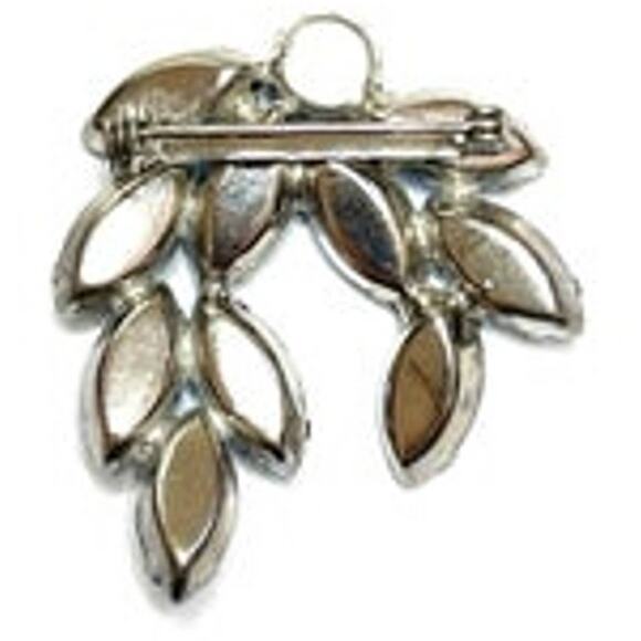 Vintage Brooch Baby Royal Blue Rhinestone Vtg Estate Costume Jewelry Pin A17 - Picture 2 of 3